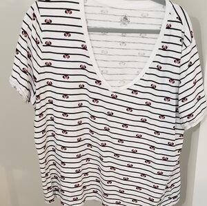 Fun Minnie Mouse Vneck Tshirt